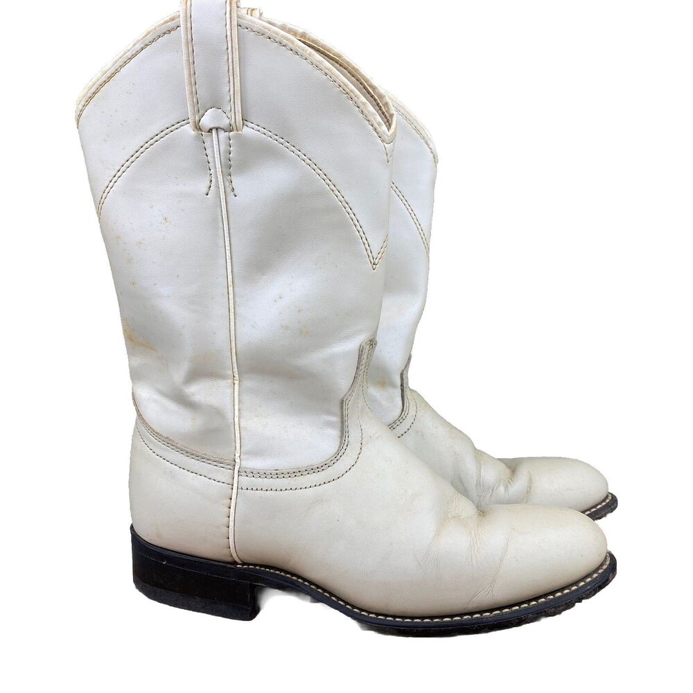 Laredo Western Boots Women's Size 6.5 M Cowboy Pearl White - Picture 10 of 10